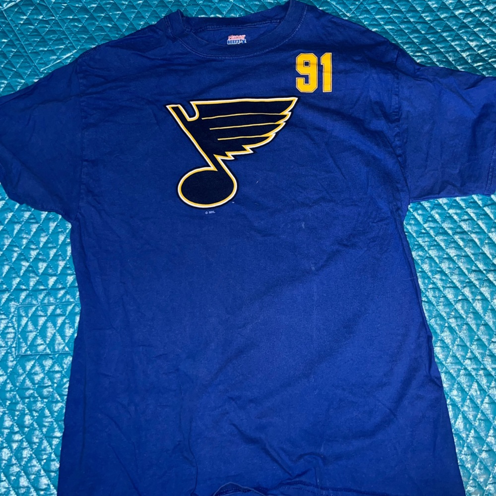 Blues hockey team tshirt large